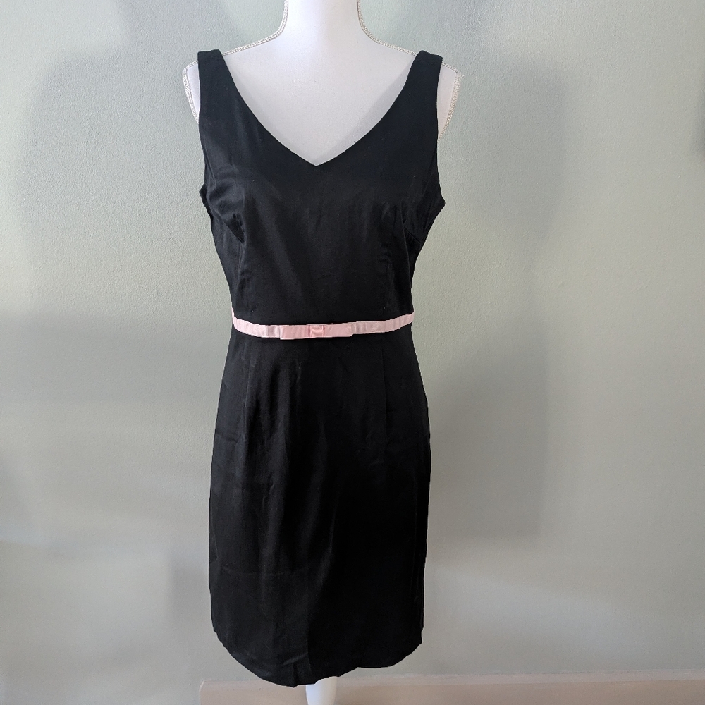 Emergency Exit Y2K Black Babydoll Dress  Pink Bow M Audrey Hepburn Barbie 161